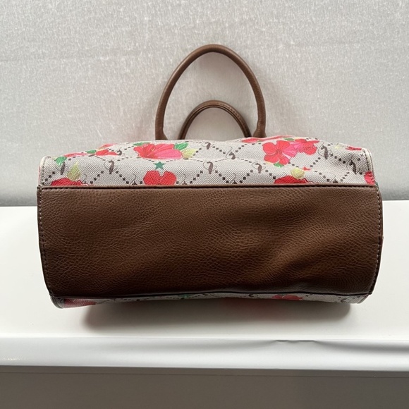 Vintage Retro Y2K Purse Cat Pattern Baby Phat Floral Lattice Tote by Kimora Lee - Picture 7 of 12